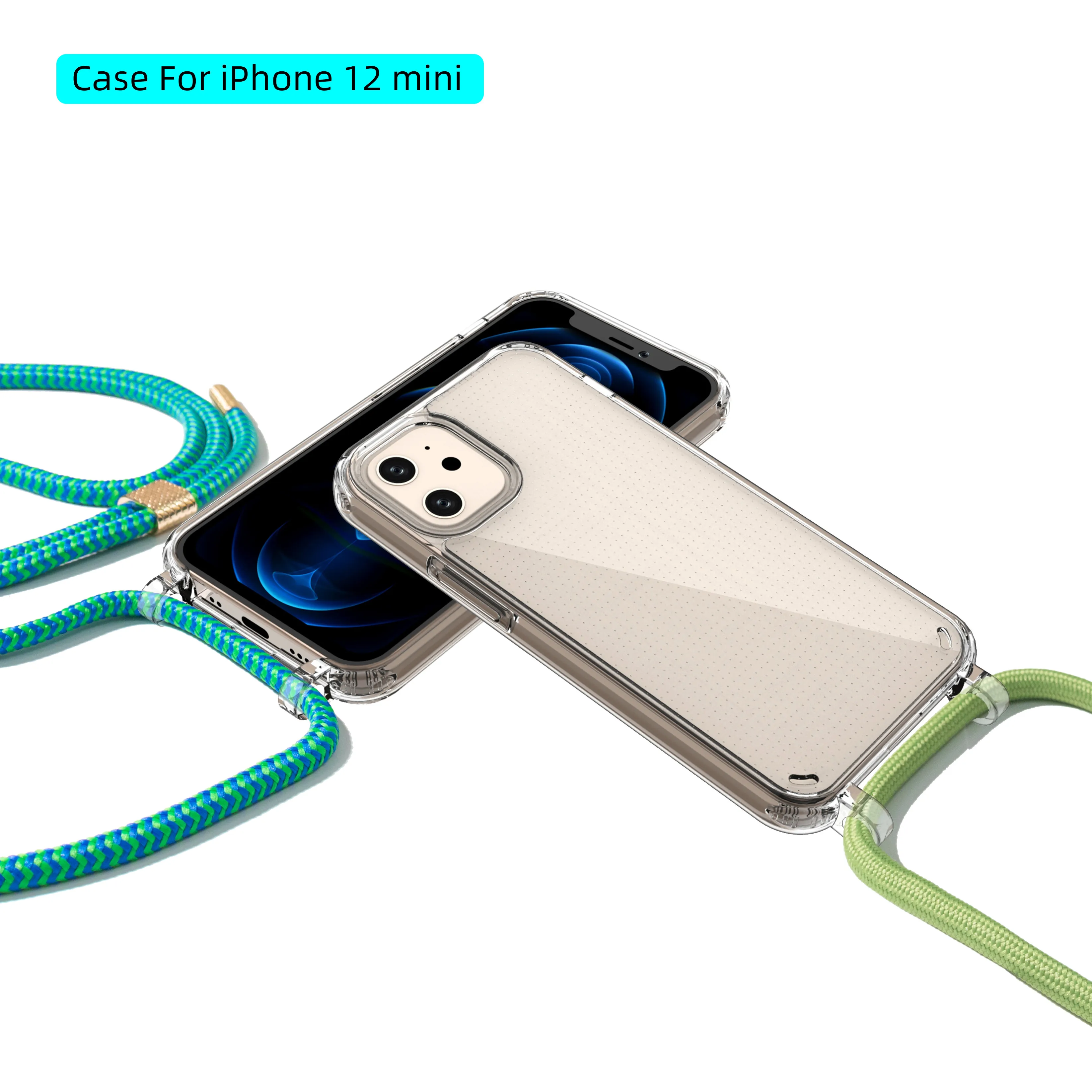 

Detachable OEM ODM Available Transparent Crossbody Cell Phone Case For Samsung S20, Clear