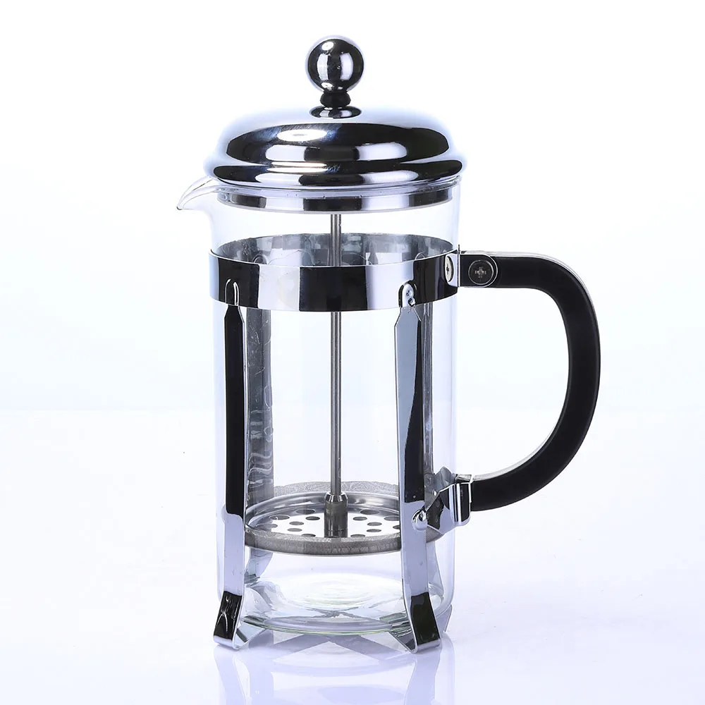 

Hot sale Golden Silver Color French Press Color Tea Pot