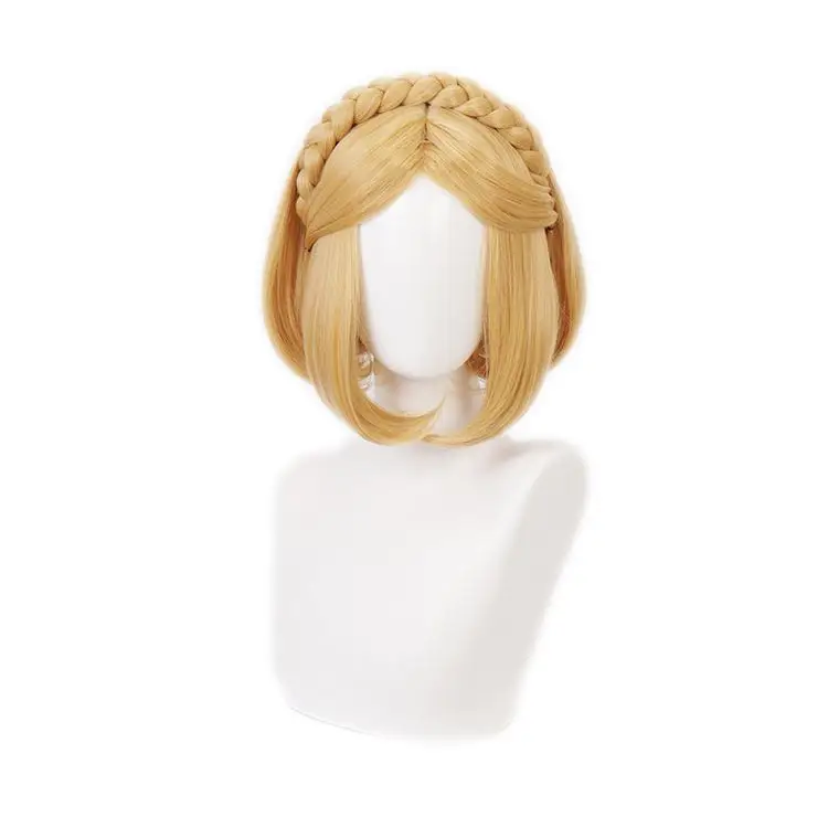 

Funtoninght 2020 new product braids hair short blonde heat resistant fiber synthetic cosplay wigs for party supplies, Pic showed