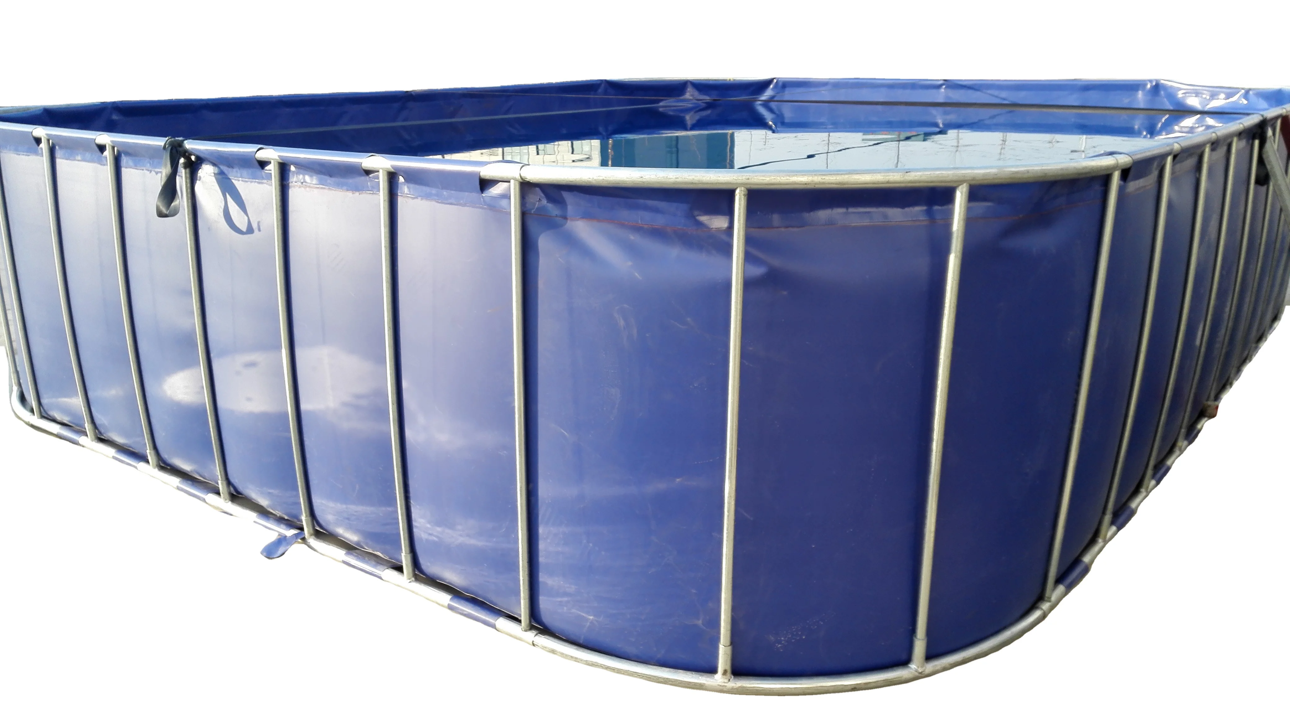 Pvc Foldable Flexible Soft Fish Farming Tanks Fish Pond Square Plastic