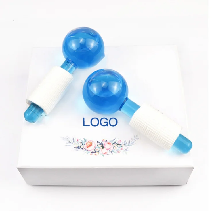 

Amazon Hot Sale Cool Skin Face Roller Ball Ice Globes For Facials Skin Treatment Eye Circle Roller Reduce Puffiness Ice Globes