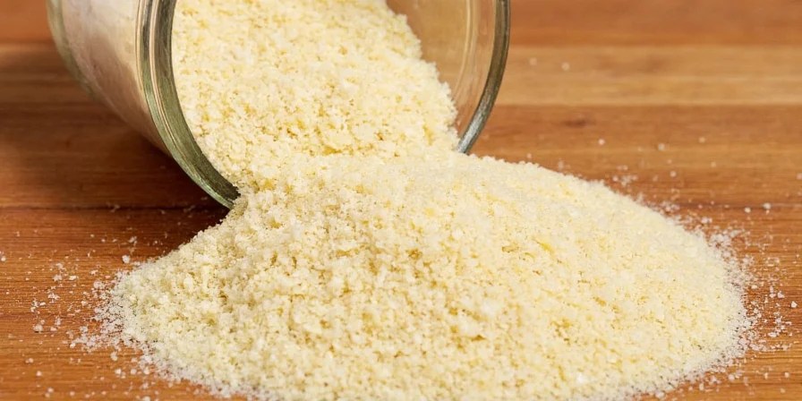 Granulated garlic next to whole cloves