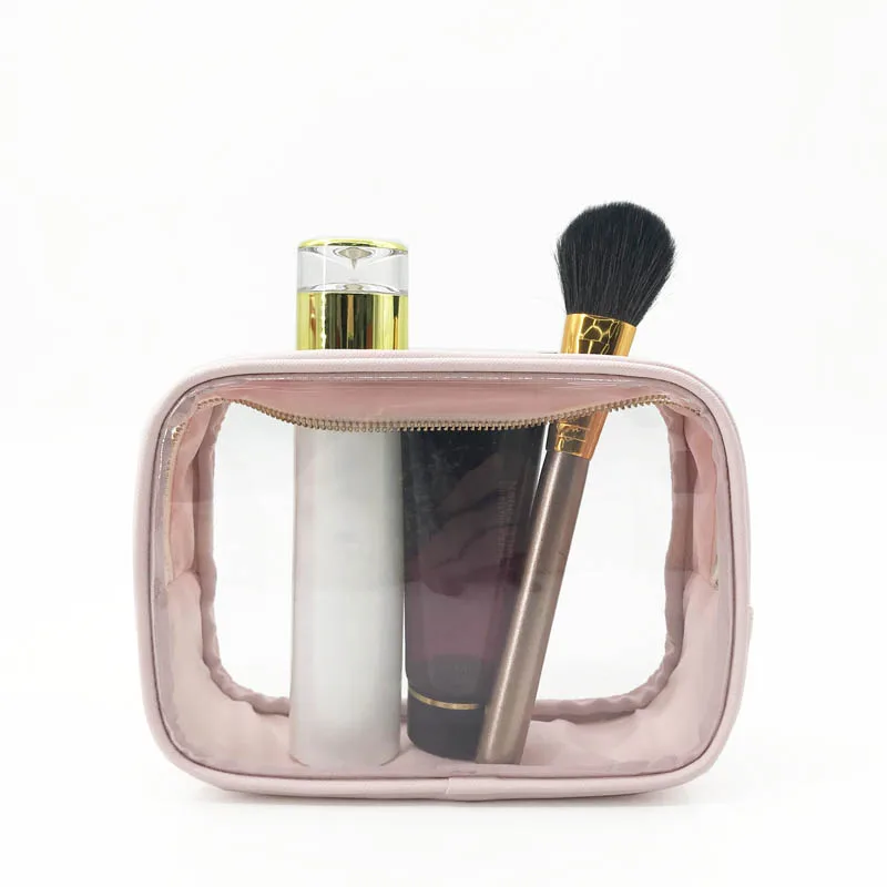 

Custom Plastic Transparent Travel Women Makeup Bag PVC Clear Cosmetic Bag, Customized