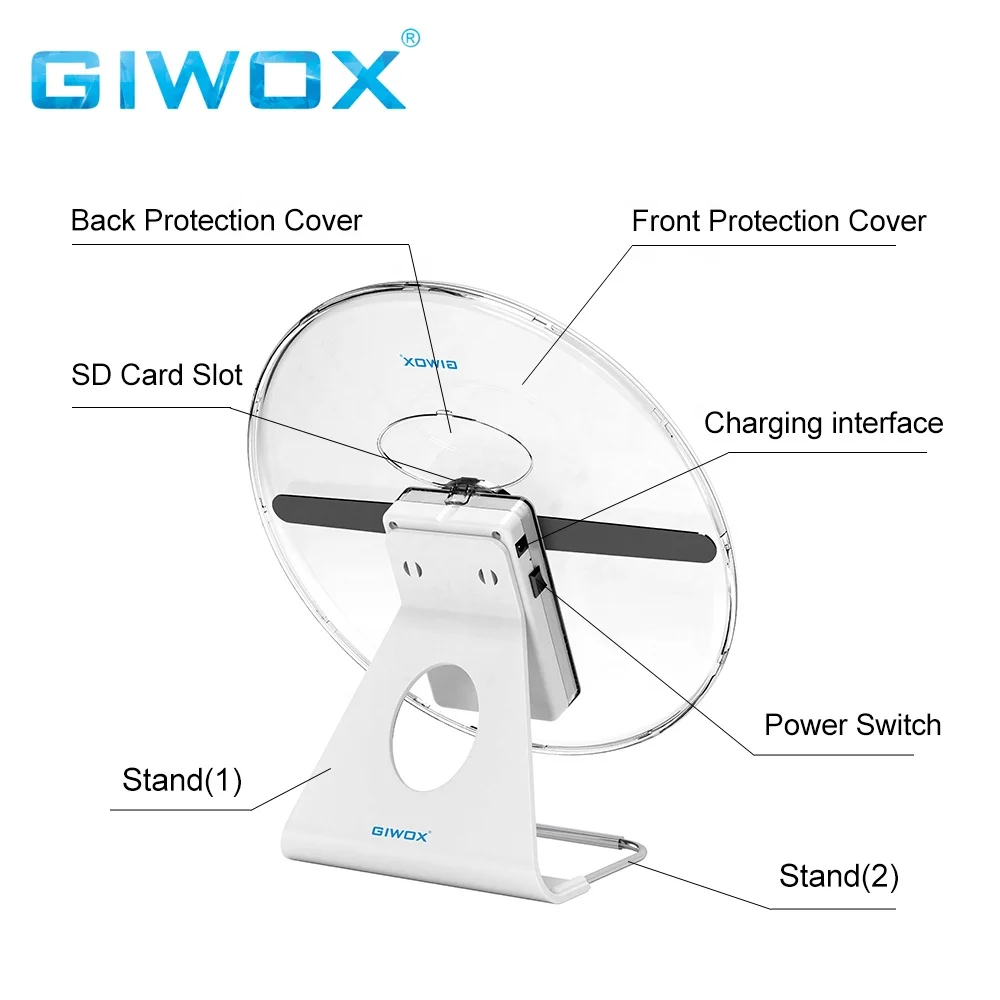 Giwox 3d Hologram Fan With Sd Led Advertising Equipment 3d Hologram ...