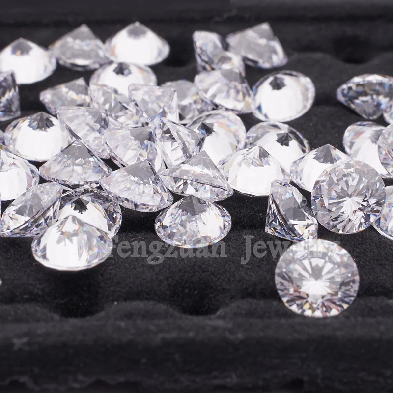 

500pcs/bag Round Brilliant Diamonds Cut CZ Stones Price 1mm 1.2mm 1.4mm Synthetic loose Cubic Zirconia Gemstone