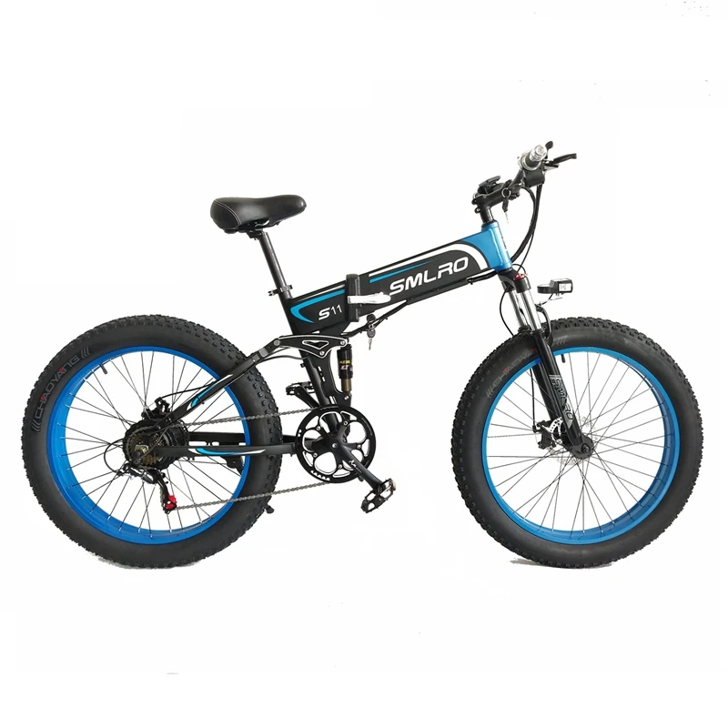 

1000w 48V Aluminum alloy Folding Suspension Frame ebike 26 inch electric bike