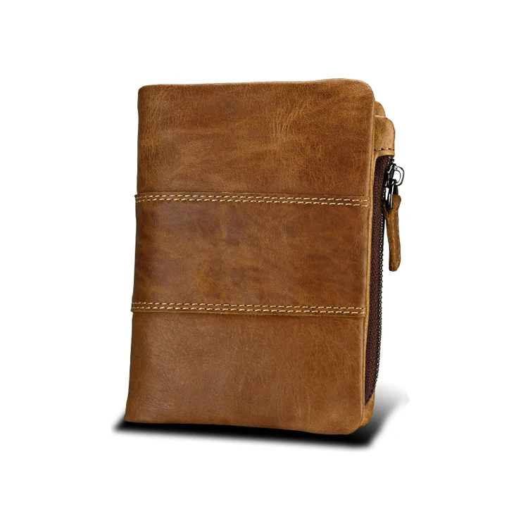 

Stylish PU Leather men Short Purse Simple Casual men's leather wallet Small Clutch Male Wallet, Brown, coffee