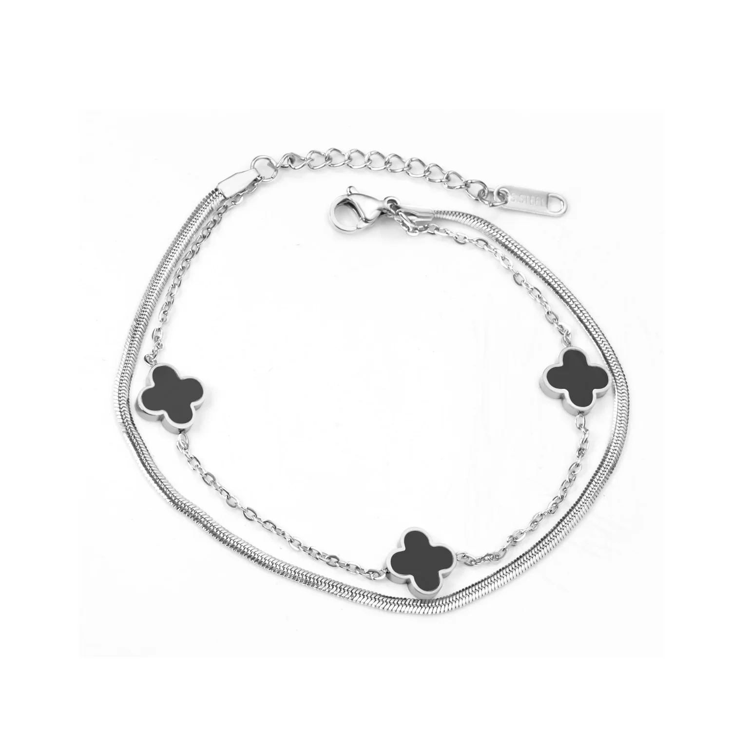 

New Design Stainless Steel Charm Bracelets Cross Buckle Bracelets