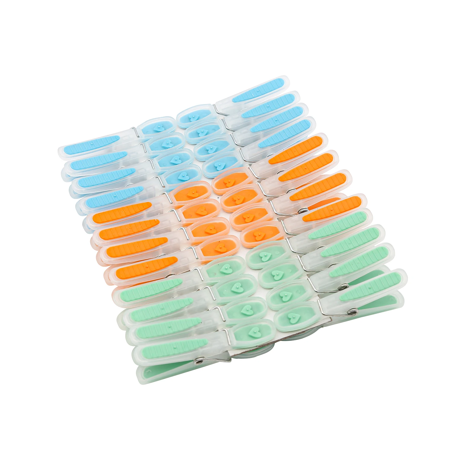 

Fashion 8.0cm Popular 24pcs TPR plastic clothes pegs wholesale pegs softgrip clothespins