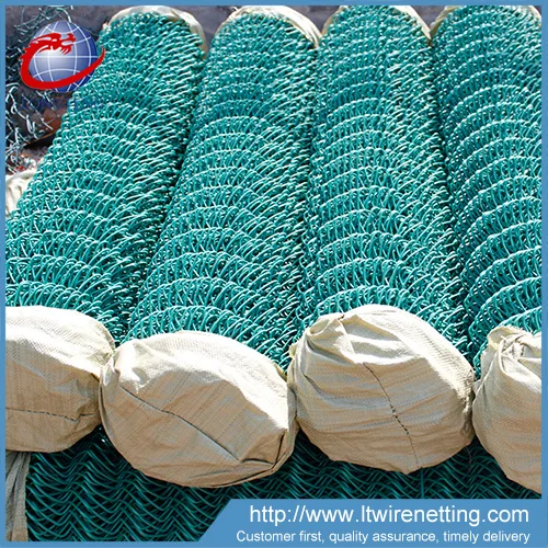 9 Gauge Pvc Coated Chain Link Fence / Used Chain Link Fence For Sale