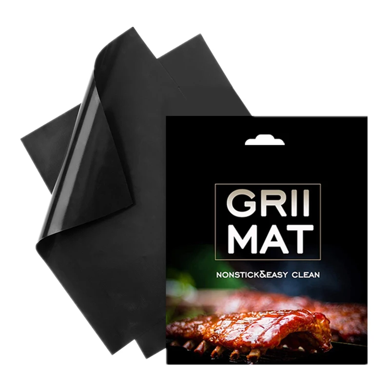 

Custom PTFE Fiberglass Non-Stick Barbecue Cooking Grilling Mat Heat Resistant Non Stick BBQ Grill Mat, Copper/black