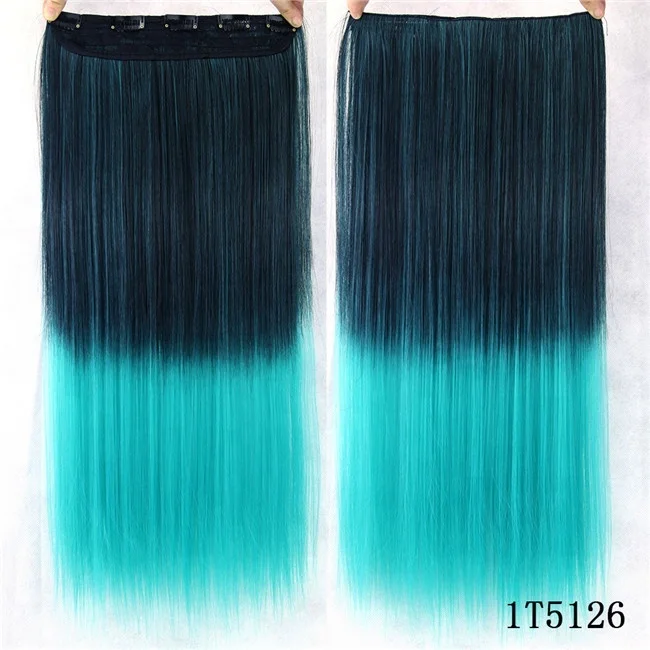 

JHsport Multicolor Gradient Straight Synthetic Hair Extensions