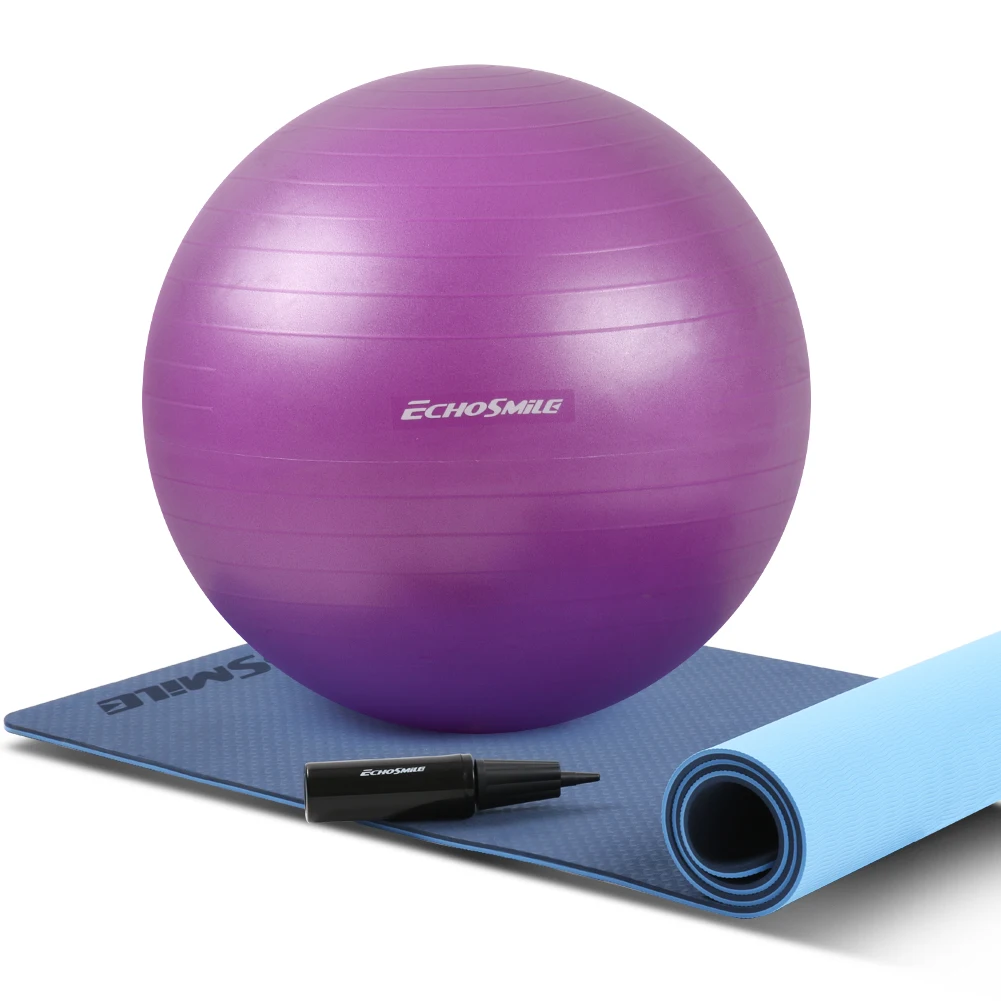 

Echosmile Indoor Training Equipment Yoga Ball Health and Fitness Ball for Exercise
