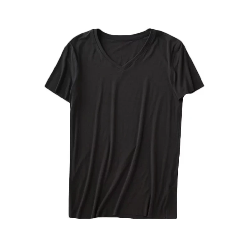 Wholesale Custom Bamboo Tshirt Clothing Mens V Neck Blank High Quality ...