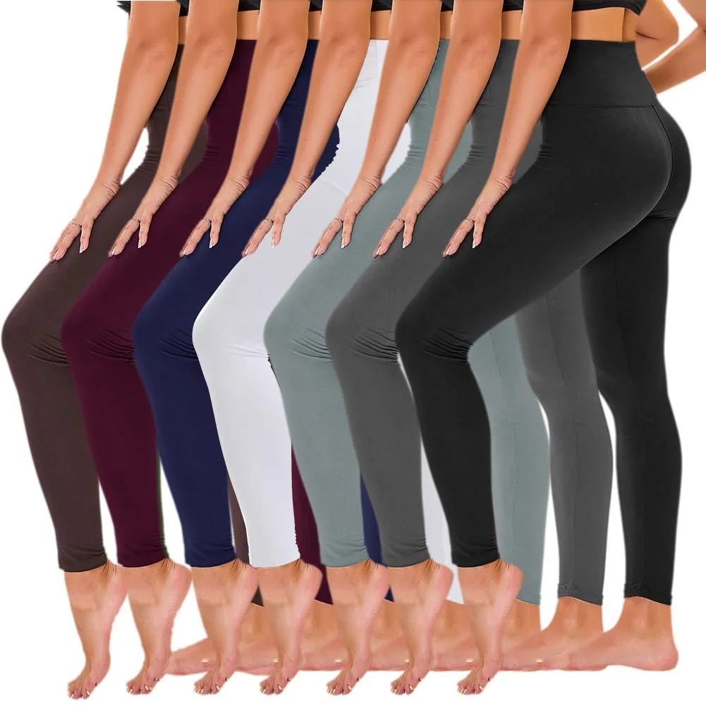 

Tummy Control Squat-proof leg warmers high waisted butt lift leggings Seamless Leggings for Women Black, Black, red, wine, royal blue, olive, etc