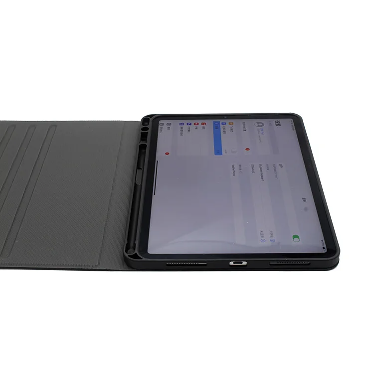 

2021 Tablet PC Cover 11 inch Black Tablet Cover PU+TPU Foldable Lightweight Smart Cover