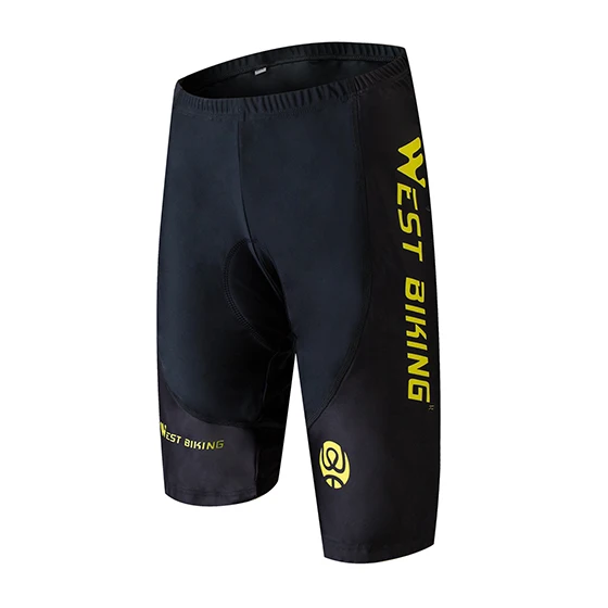 WEST BIKING Bicycle Shorts Breathable Quick Dry 3D Gel Padded Outdoor Sports Riding Underwear Lycra Fabric Jersey Cycling Shorts