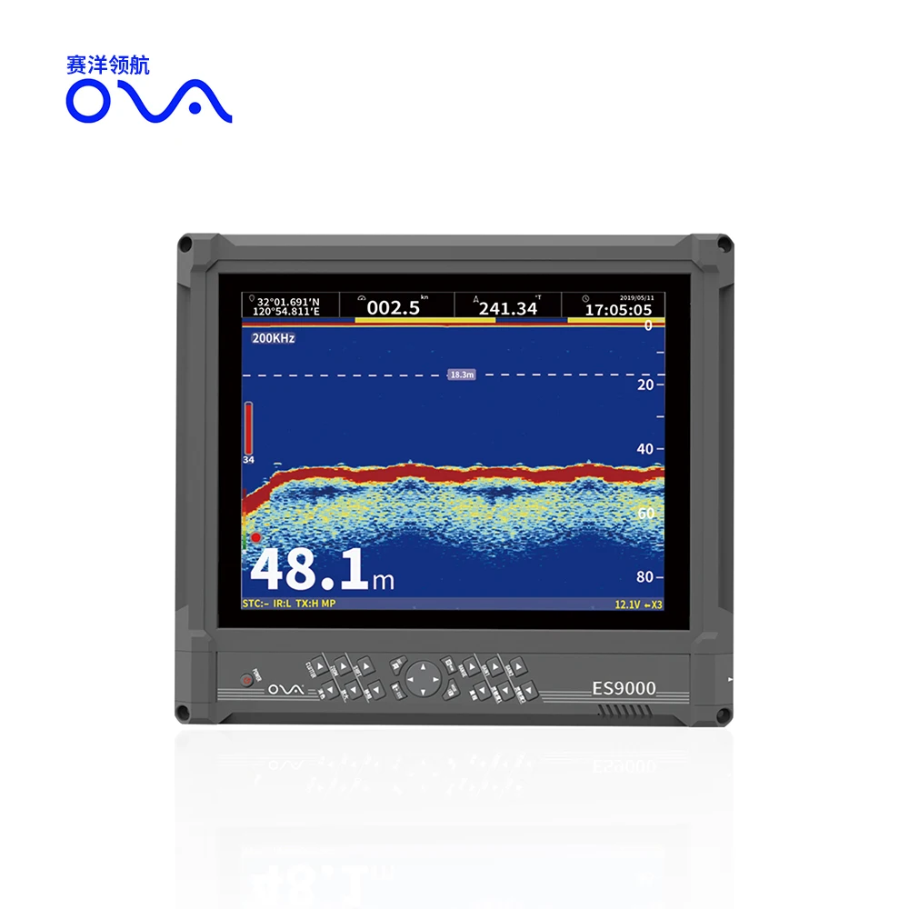 

Deep sea fishing equipment depth finder fish sounder single beam echo sounder for surveying