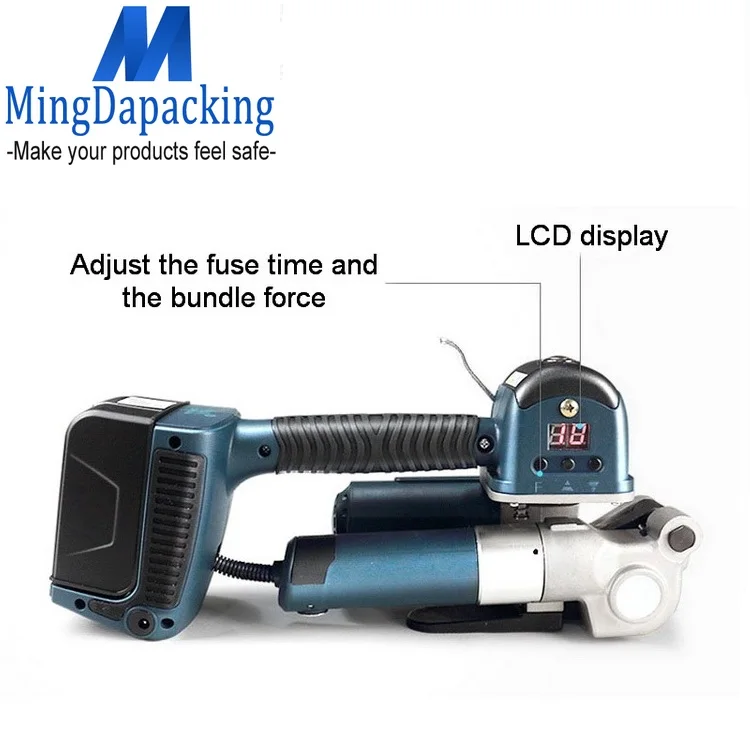 Dd19a Hand Held Electric Baler Pet Plastic Steel Belt Portable