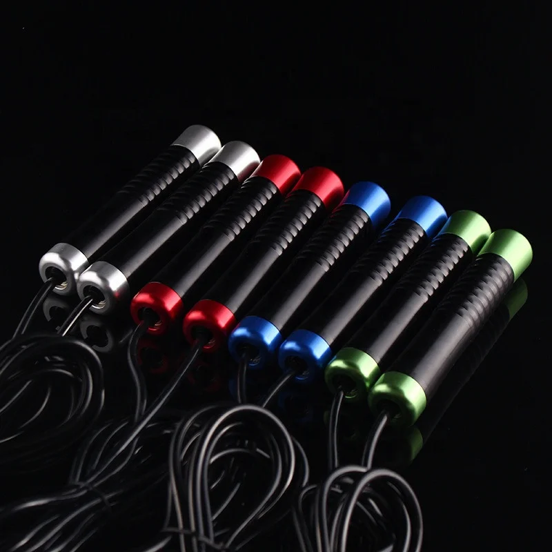 

High Quality aluminium handle speed aerobic exercise jump rope skipping jump rope for fitness training, Blue,red,green,silver