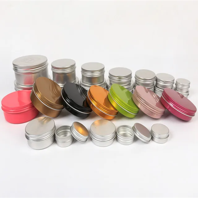 Rose Gold/pink/matte Black Aluminum Tin 50g/150g,Colorful