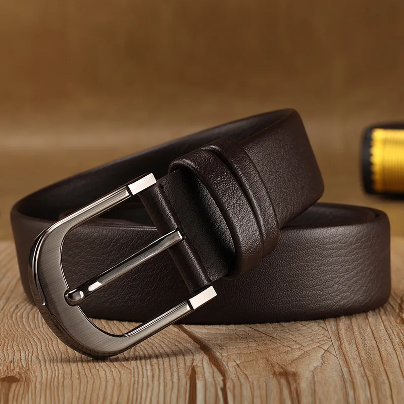 Best Sale Wholesale Men Belts Men's Pin Buckle Belt Genuine Leather ...