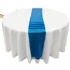 Five start hotel used blue gold sliver 12"x71" sequin table runner