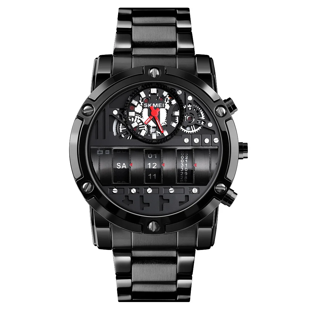 

SKMEI Drums dial Design Charming reloj hombre 5atm Waterproof Digital Sport Watch Fashion men watch Gifts Clock