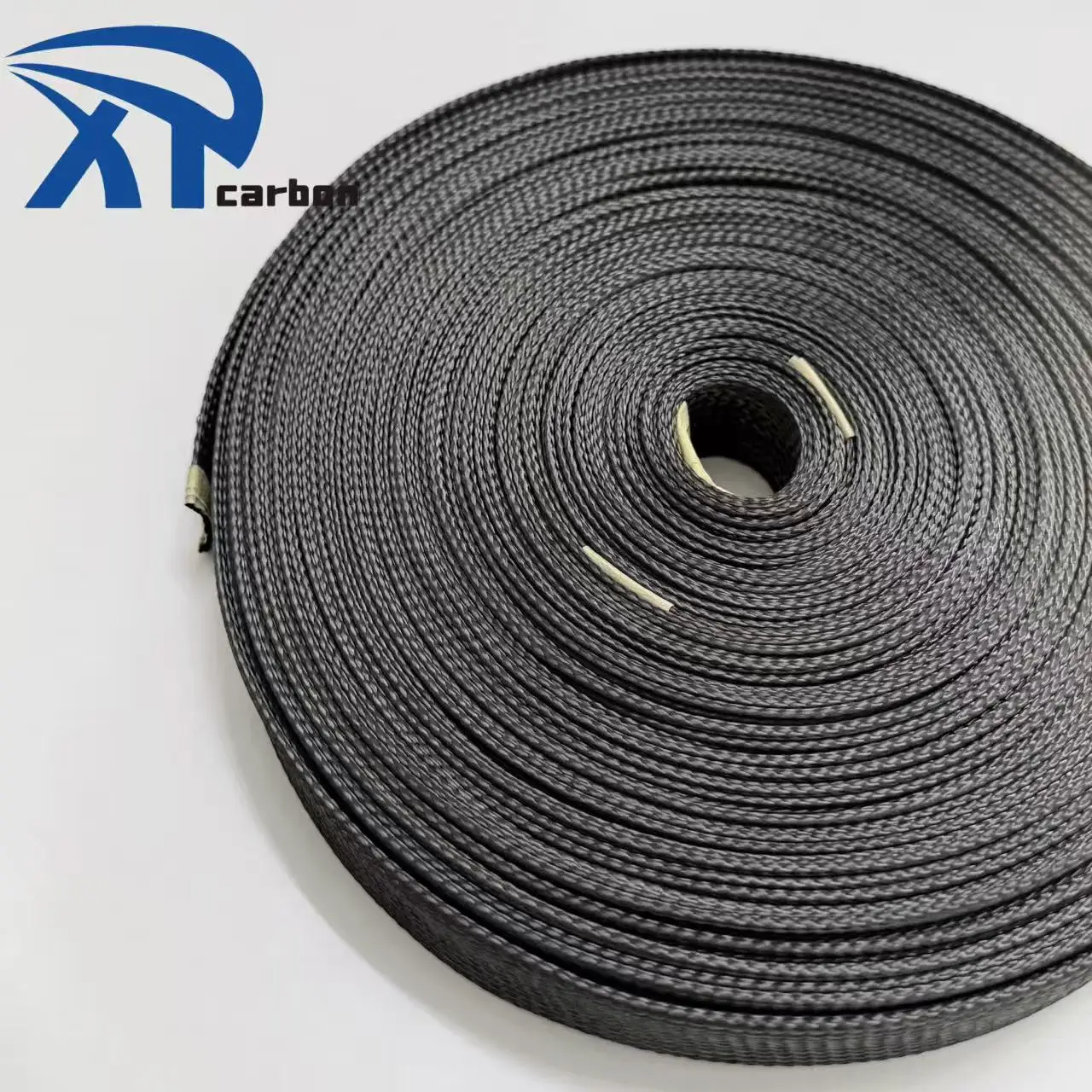 Expandable Carbon Fiber Braided Sleeve Hose protection  Carbon Fibre Sleeving 25mm