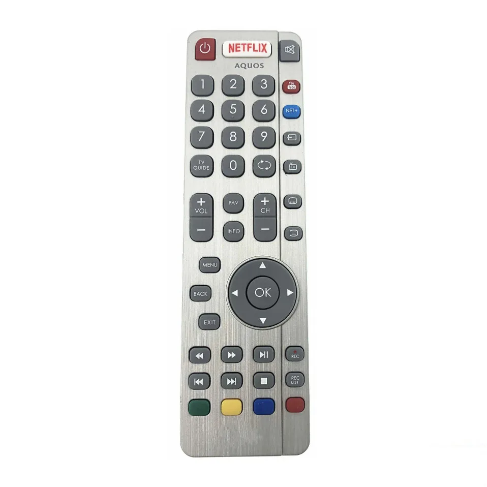 

RF Remote Control SHW/RMC/0116 For Sharp AQUOS Ultra HD 4K Smart LED TV with Netflix Youtube NET