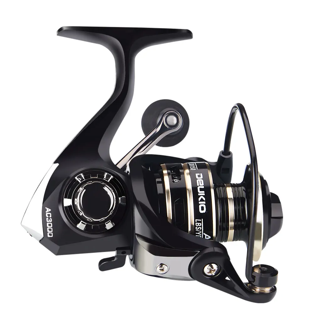 

Jetshark 2000-7000 5.2: 1 Gear Ratio Full Metal Black Spinning Fishing Reel