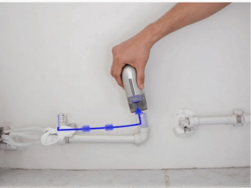 Walabot DIY 2 scanning pipes behind drywall surface