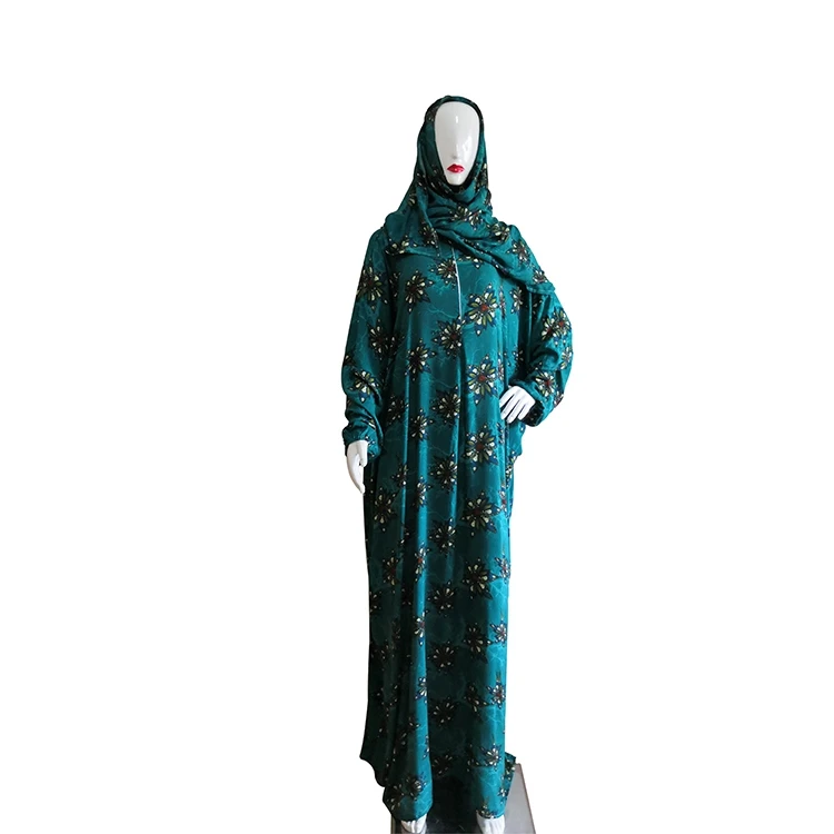 

Loose And Comfortable Rayon Womens Summer Verte Floral Prayer Robes