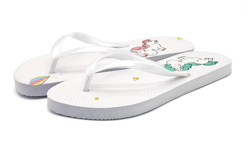 comfortable white flip flops