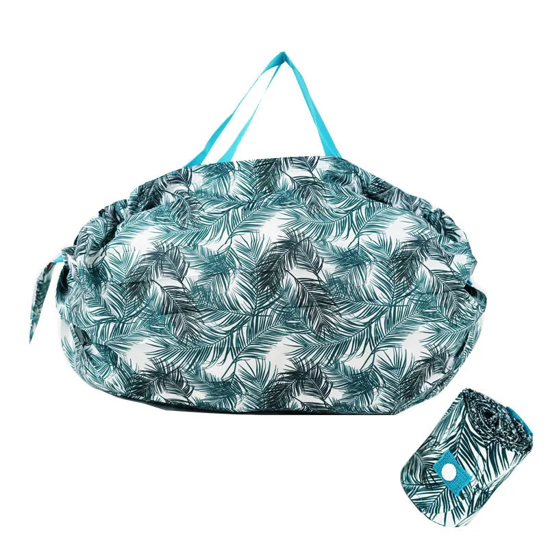 

Custom Logo Oxford Foldable Shopping Grocery Bag Lightweight Waterproof Reusable Nylon Shopping Tote bags For Women, Customized