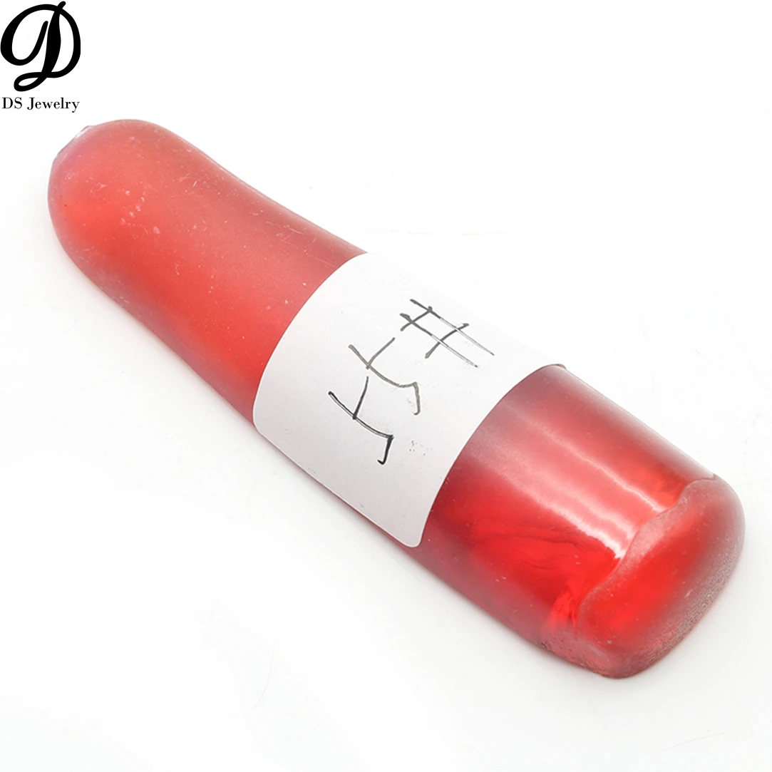 

Wholesale orange red corundum loose gemstone uncut 55# synthetic rough material