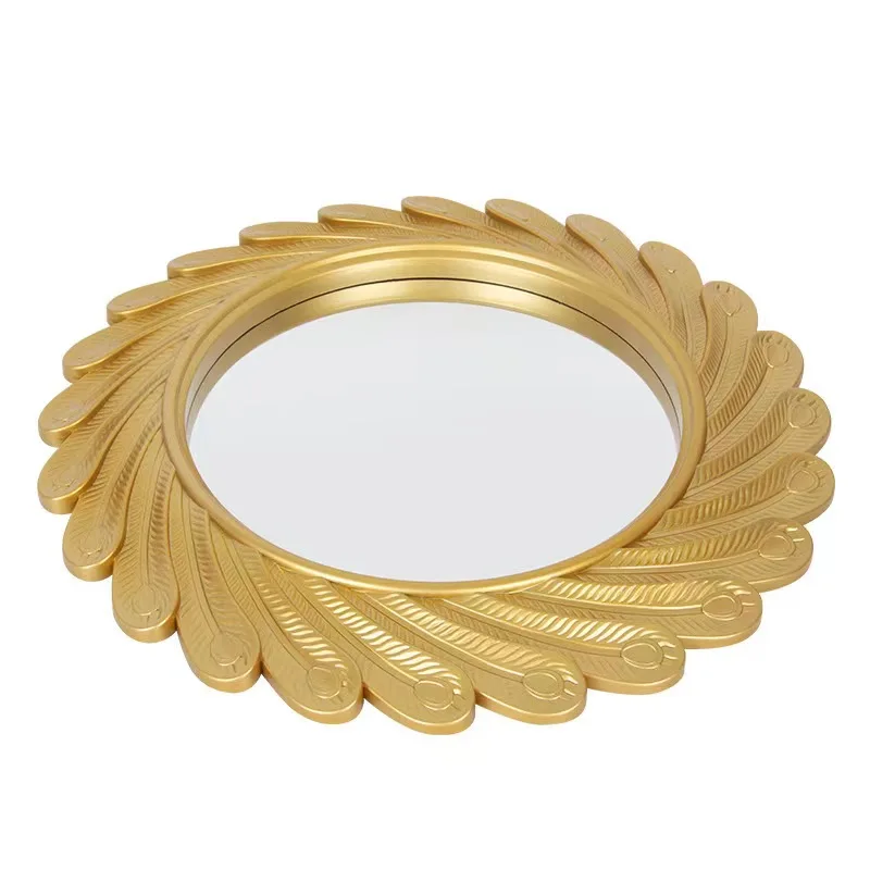 51.5cm  Customize Various Shapes of Home Decorative Wall Mirrors Creative Bathroom Porch Hotel Shaped Plastic Art Wall Mirrors