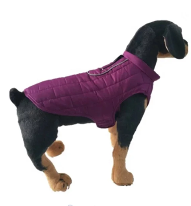 

low price easy to clean Factory direct sale Warm Comfortable Pet Jackets Wholesale pet dog jacket, Red,blue,purple