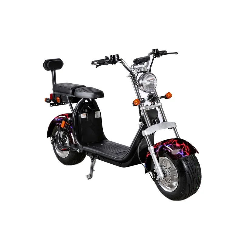 

2021 popular big wheels Harlley style electric scooter, fashion city scooter citycoco, Customized