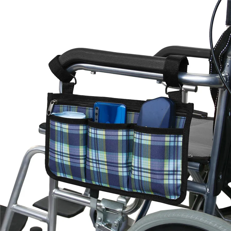 

Multi Colors Hanging Wheelchair Side Armrest Storage Organizer Pouch Bag for Walkers Rollators Scooters