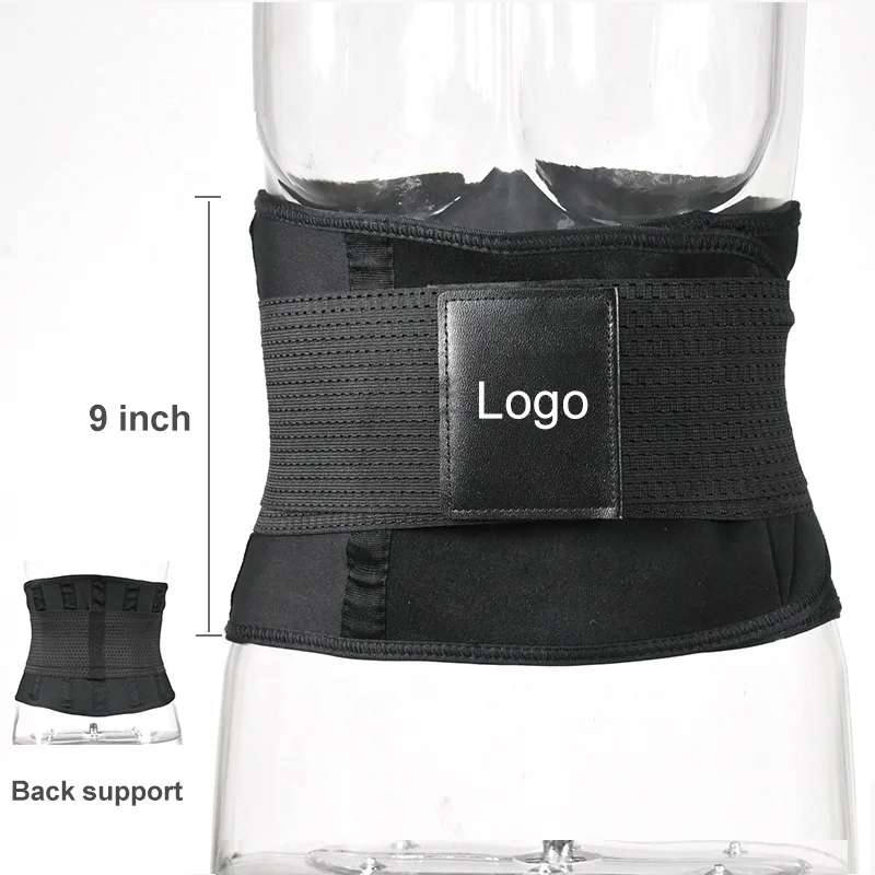 

Wholesale Plus Size 9X Girdle Women Faja Reductoras Short Torso Sweat Corset Belt Neoprene Waist Trainer Trimmer Custom Logo, Black