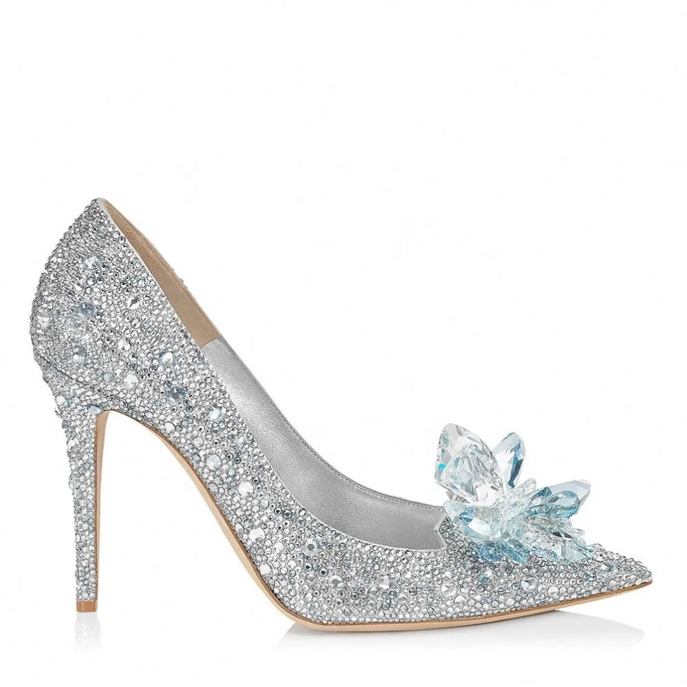 

Women's single shoes spring 2021 sexy thin heel super high heels women's shoes Rhinestone decoration shallow mouth single shoes, Custom color
