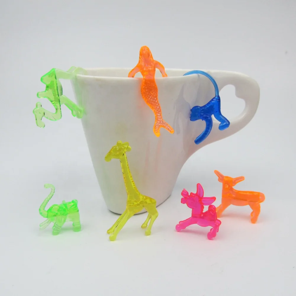 Drink Marker Plastic Decorative Mermaid Monkey Cup Identify Markers 100