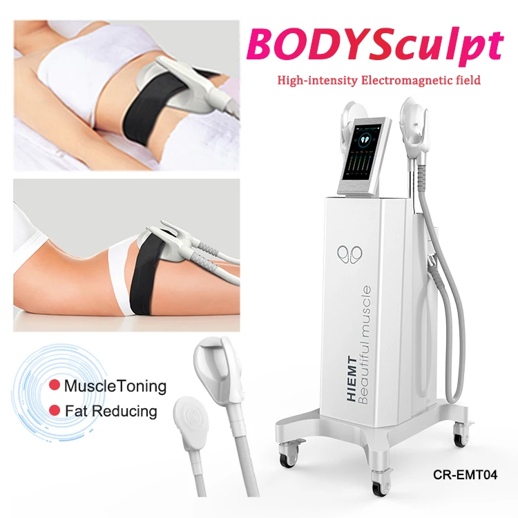 Hiemt electromagnetic muscle build teslasuclpt fitness body slimming sculpt shaping melting fat weight loss machine