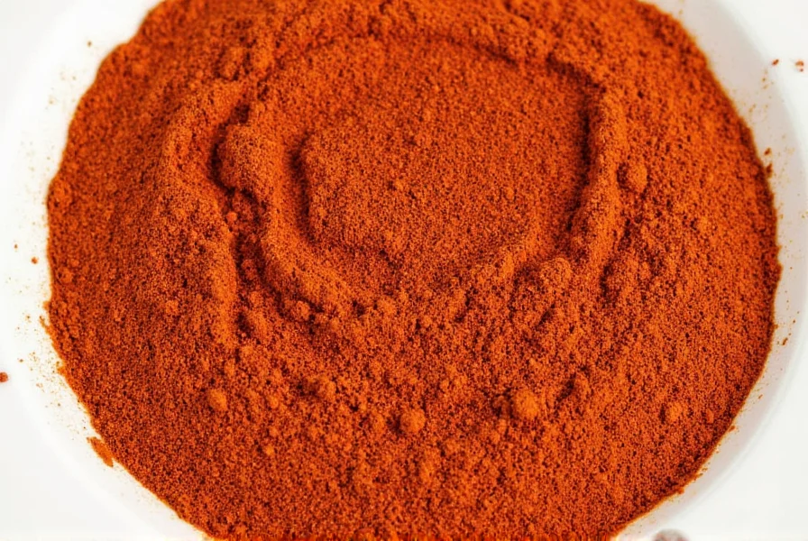 Spice rack featuring a jar of Calabrian chili powder