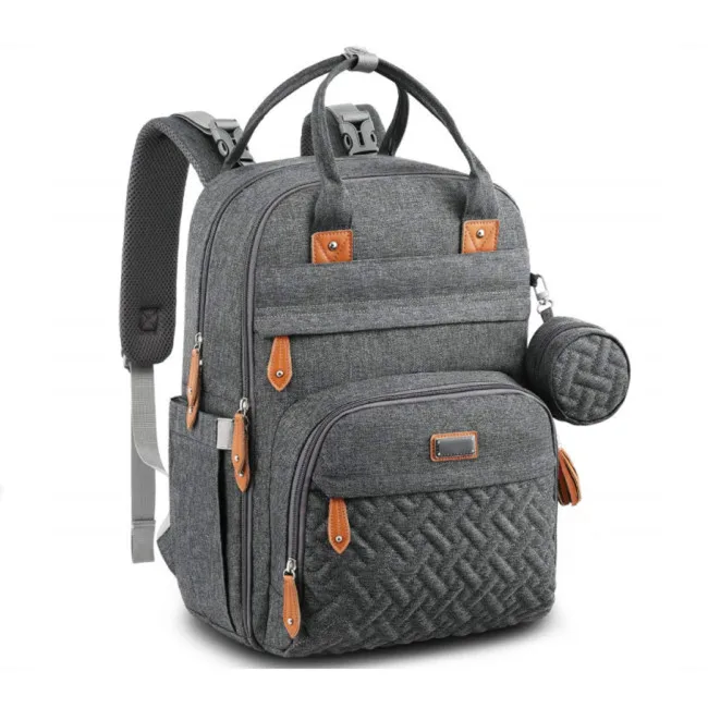 

Diaper Bag Backpack, BabbleRoo Baby Nappy Changing Bags Multifunction Waterproof Travel Back Pack with Changing Pad