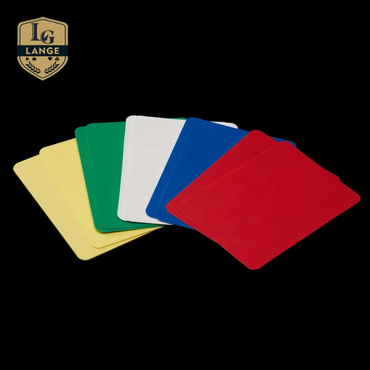 

Casino Series Texas Cut Card Five Color PVC Plastic Poker Size Cut Card, 5 colors