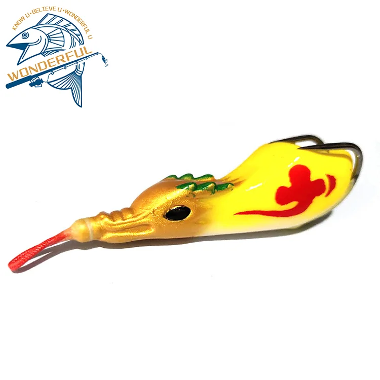 

Factory Hot Sale Plastic Bionic Big Game Long Casting Topwater Floating Soft Frog Fishing Lure With Double Hooks