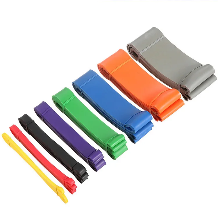

Multifunctional Latex Rubber Strong Elastic Fitness Yoga Pull Up Rubber Resistance bands set, Black red yellow blue green or custom