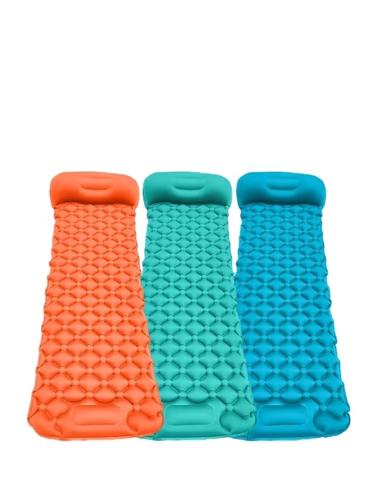 

Chinese manufacturer spot outdoor air mattress single double air mattress sleeping mat moisture-proof foot camping mat, Customized
